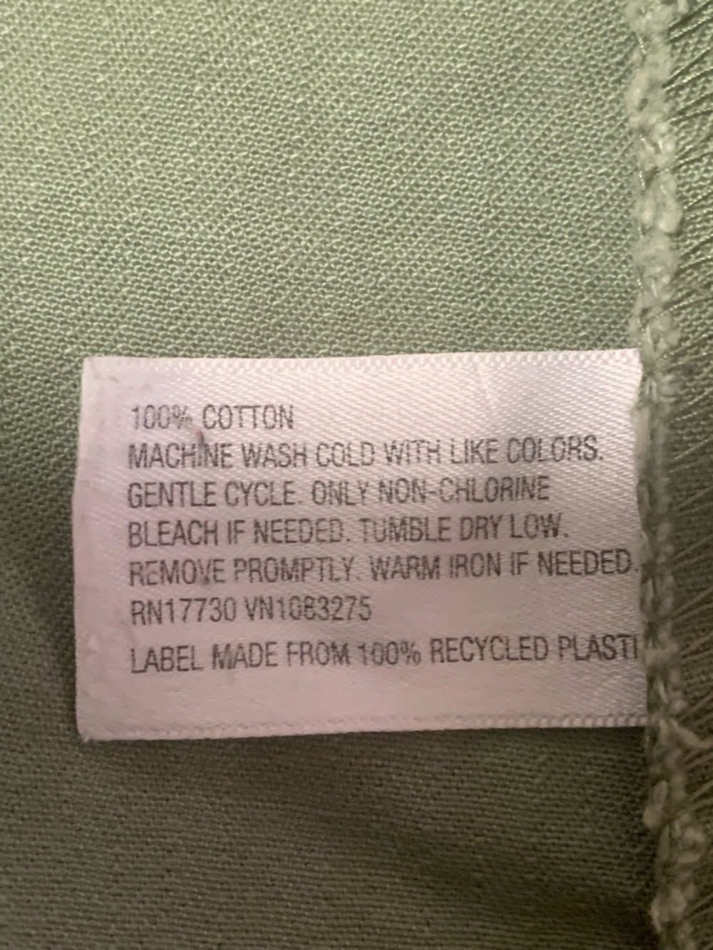 Merona Womens Washed Wear Olive Cotton Canvas Utility Zip Vest Jacket Size Large - Picture 5 of 8